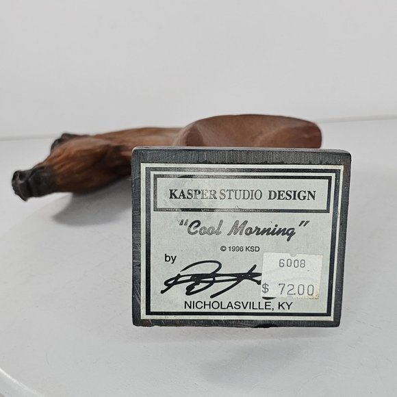 Pat Kasper Studio Design Cool Morning Horse Sculpture 1996 FLAW - Picture 8 of 8